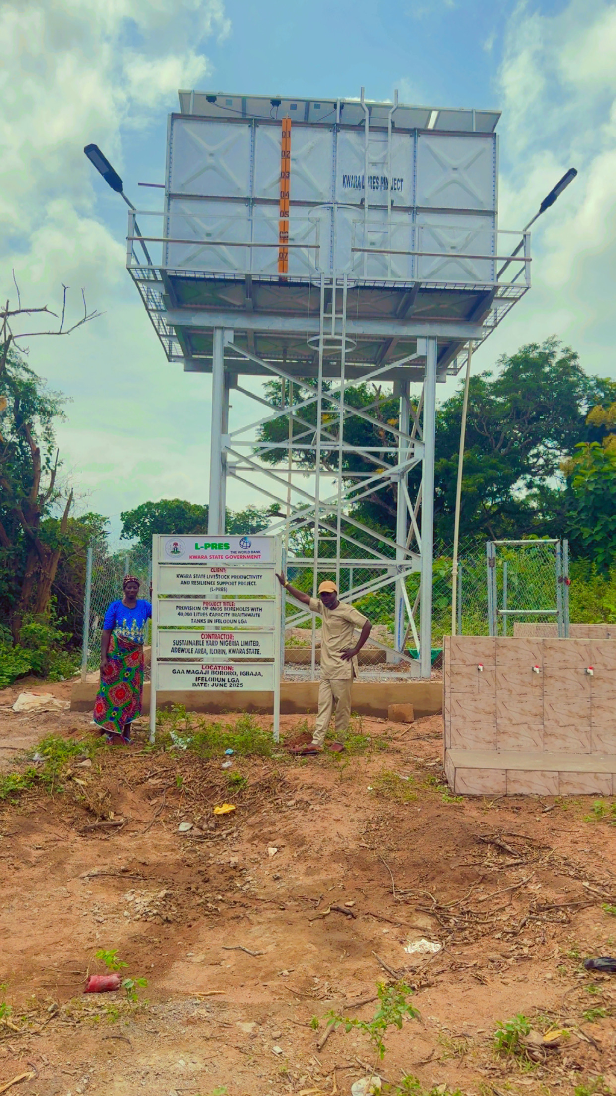 Construction of Brithwith Tank 40000lit